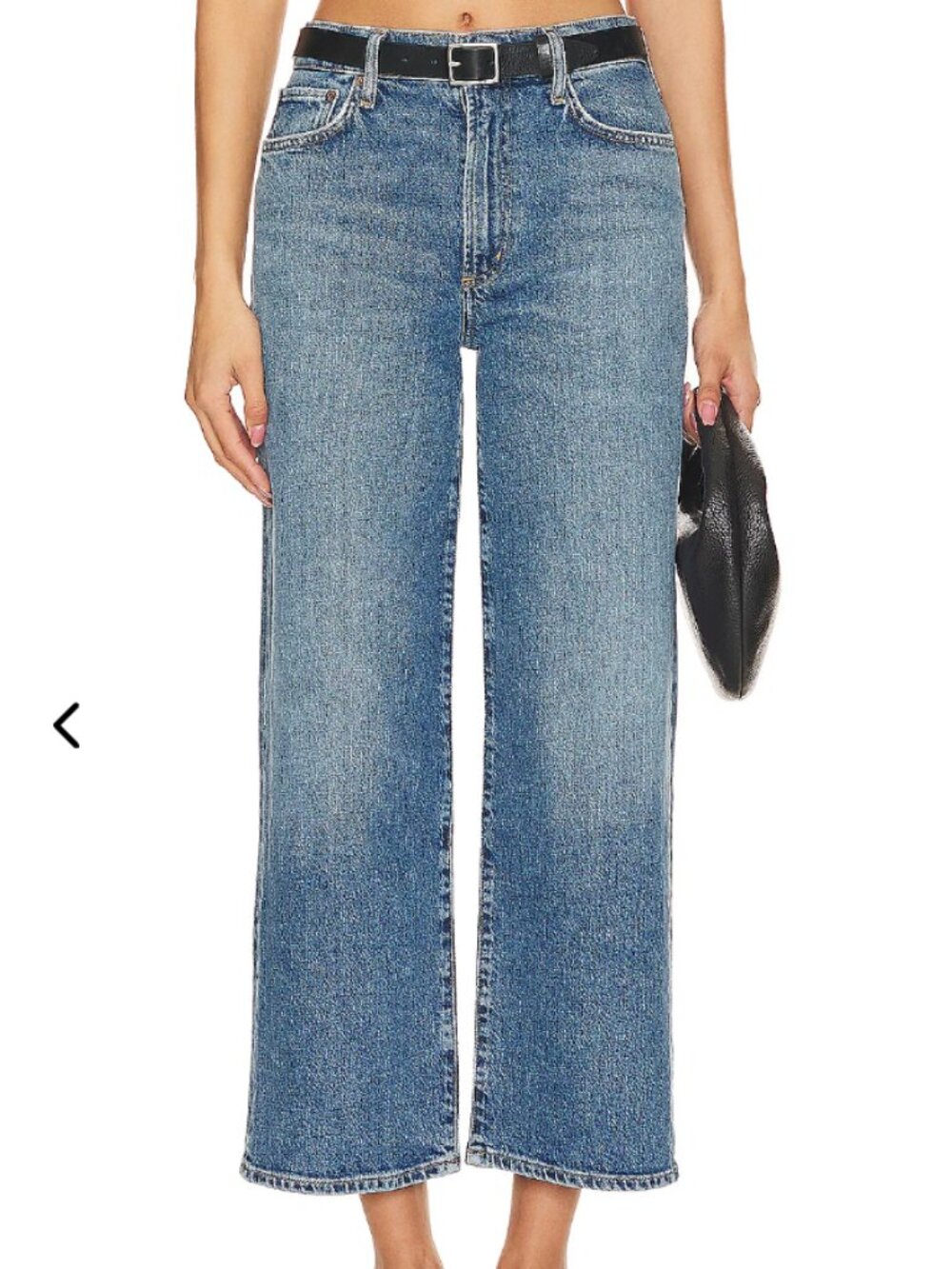 Agolde Harper Straight Crop Jeans High Waist 25 Color Moor